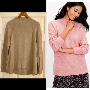 Loft Beige Mockneck Sweater